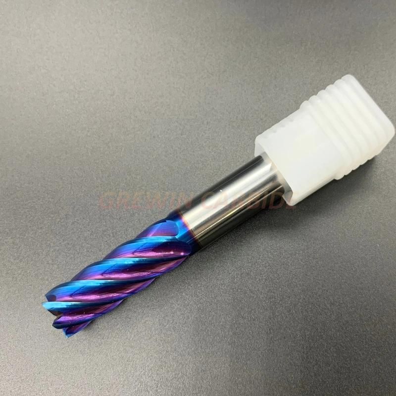 Gw Cabride - Carbide End Mill 2f Ballnose with Blue Nano Coating