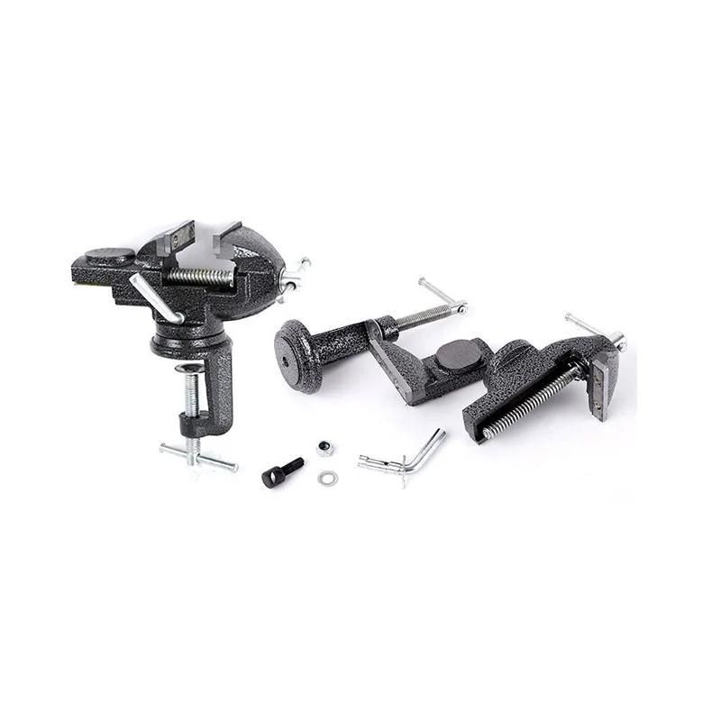 Low MOQ 2/2.5/2.6/3 Inch Portable Table Cast Iron Bench Vise Vice with 360 Degree Swivel Base