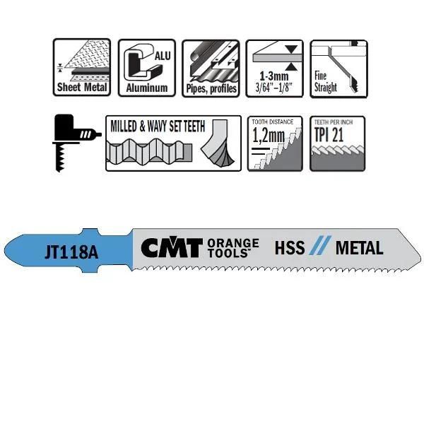 Bimetal Jig Saw Blade for Wood and Metal Cutting.