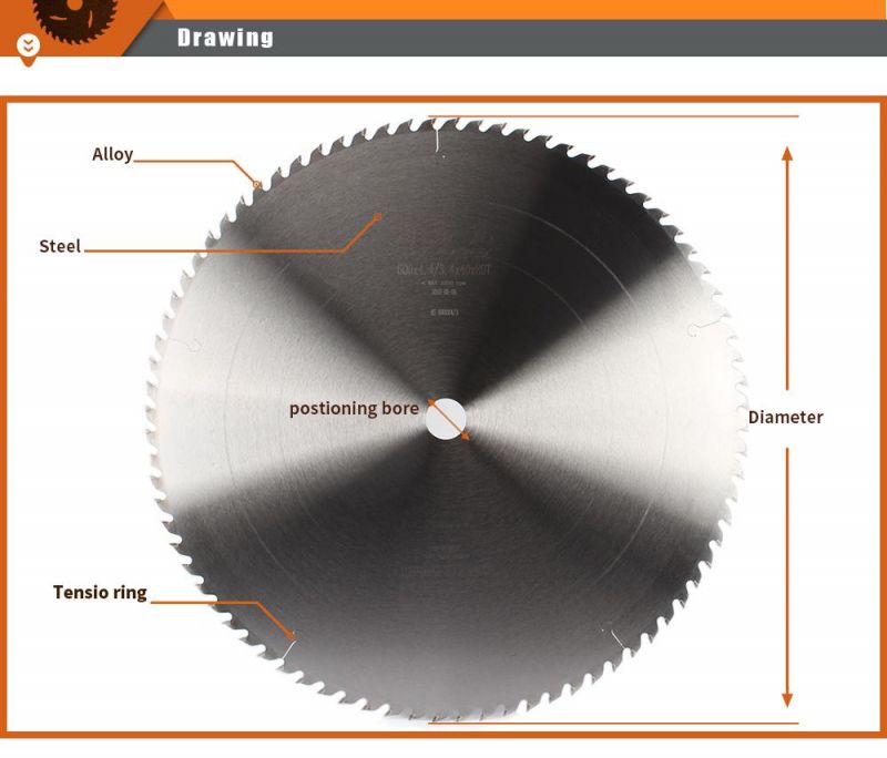 600mm Big Size 24 Inch Wood Aluminium Cutting Tct Circular Saw Blades