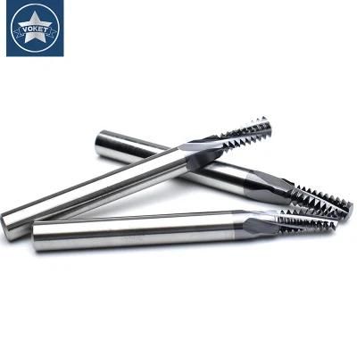 Unf1/4-28 CNC 60&deg; Tungsten Steel Full Fine Thread Milling Cutter Unf 5/16-24 7/16-20 9/16-18 Mill Mills Cutters