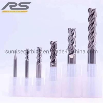 Tungsten Cemented Carbide 3 Flutes Endmill for Stainless Steel Made in China