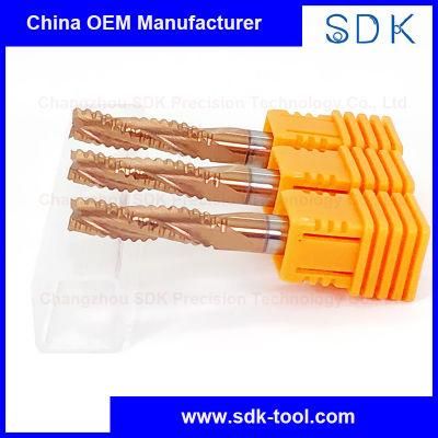 Good Precision Coated Carbide Roughing End Mills for Hard Wood