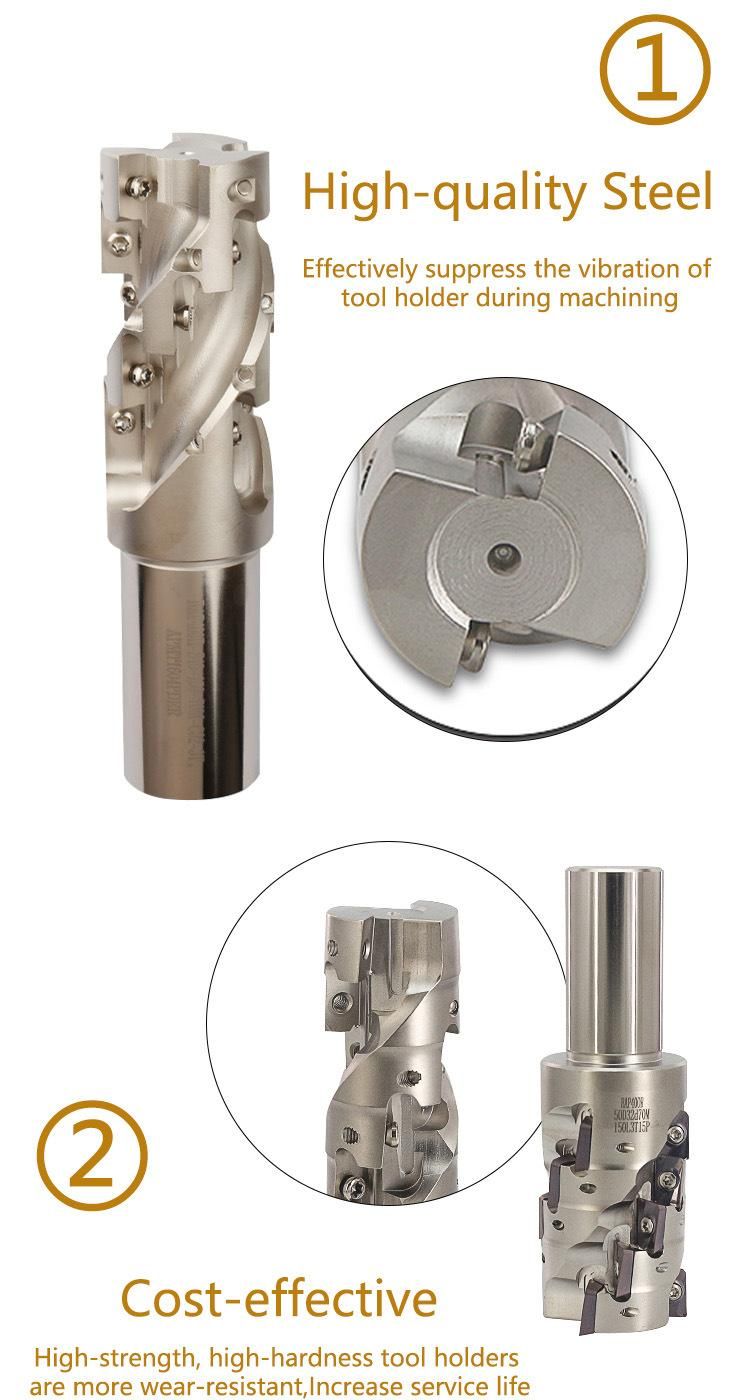 Best Selling Durable Indexable Corn Face Milling Cutter Toolholder Bap300r-20-20-28m-120-2t-6p