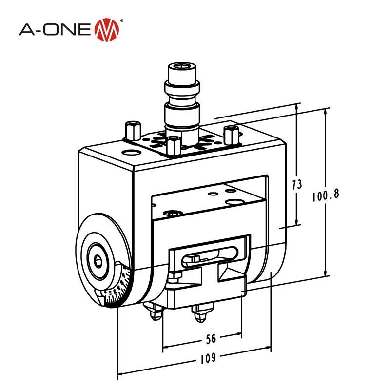 a-One Tilting Chuck for Wire Cut EDM Lathe Machine