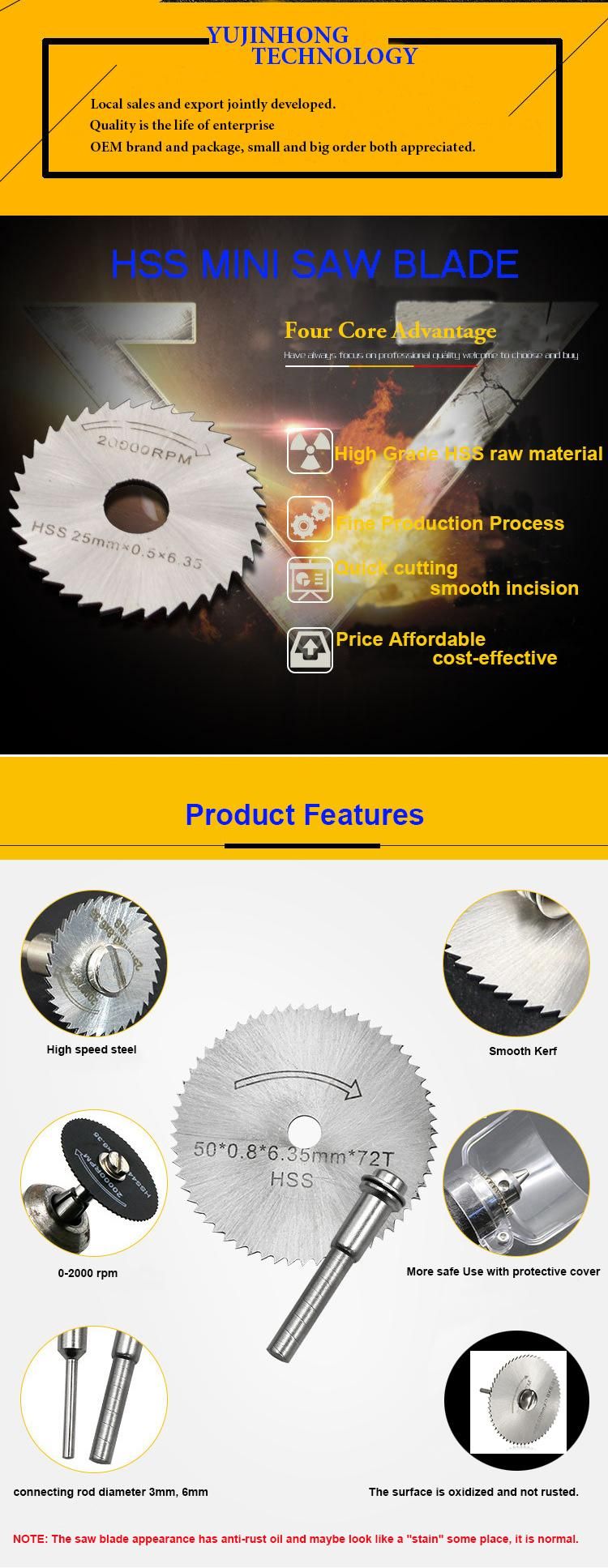 80mm HSS Titanium Coated Mini Circular Saw Blades