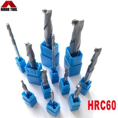 HRC55 Carbide Square End Mills 1mm-20mm CNC Mill 2f