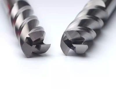 HRC55 Milling Endmill 100% Raw Material Aluminum Use CNC Tool Dlc Coating 10*75mm Solid Carbide 3 Flute Square End Mill