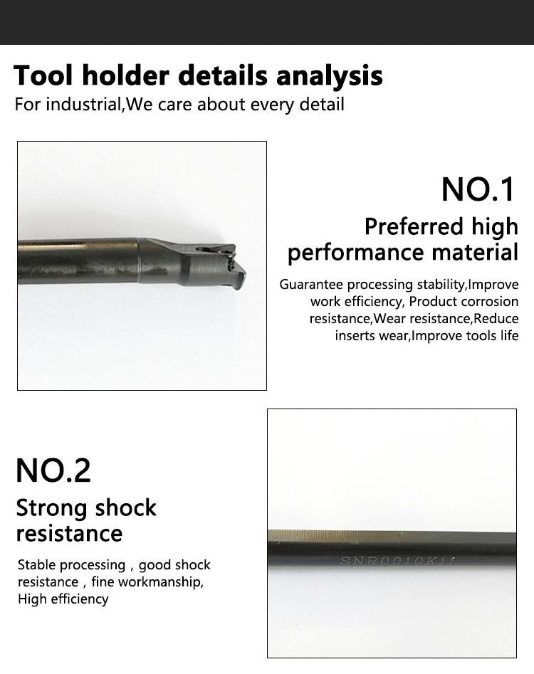 Cttr2525m22 High Quality CNC Lathe Tools Holder for Threading Inserts