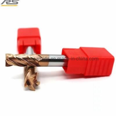 HRC45 Carbide 4 Flute Long Length End Mills for Cutting Tools