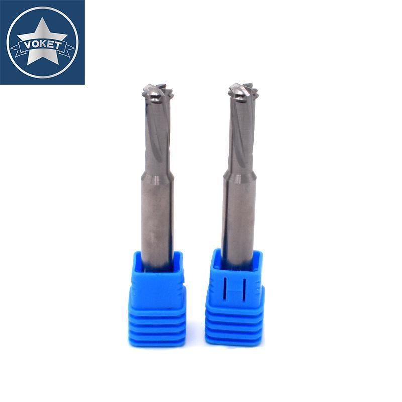 M5*0.8 CNC Ultifunctional Tungsten Steel Thread Milling Cutter M3 M4 M5 M6 M8 M10 M12 Mill Mills Cutter for Drilling Tapping and Chamfering