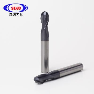 Seno Factory Wholesale CNC Metalworking Nano Coating Ball Nose Tungsten Carbide End Mills Bar for Steel