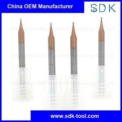 High Performance Micro Tungsten Carbide Ball Nose End Mills for Steels