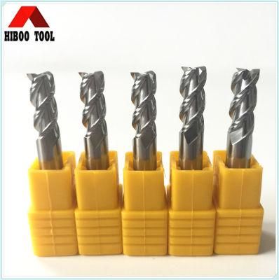 China Carbide 3 Flutes End Mills for Cutting Silver