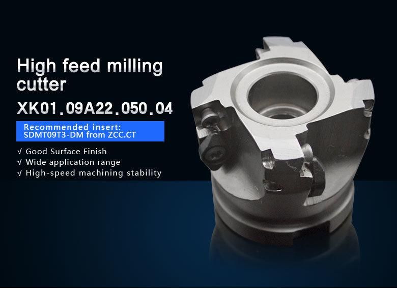 Idexable High Feed Milling Cutting Tool for Roughing Machining