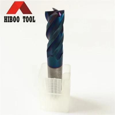 High Performance HRC65 Carbide Nano Coating Square End Mills