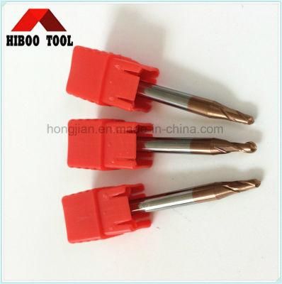 HRC55 Tisin Coated Ball Nose Carbide Tool End Mill