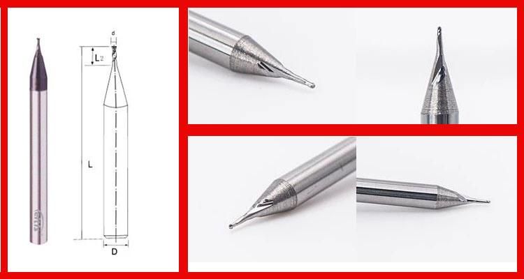 Micro Diameter Carbide End Mill Milling Cutter