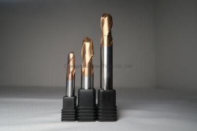 Standard HRC60 Cemented Solid Carbide Ball Nose End Mill for CNC Machine