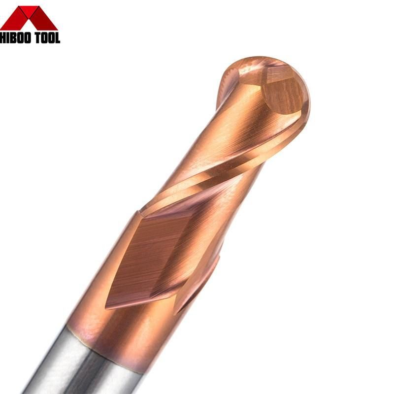 Long Shank HRC58 Tisin Coated Ball End Carbide Tool