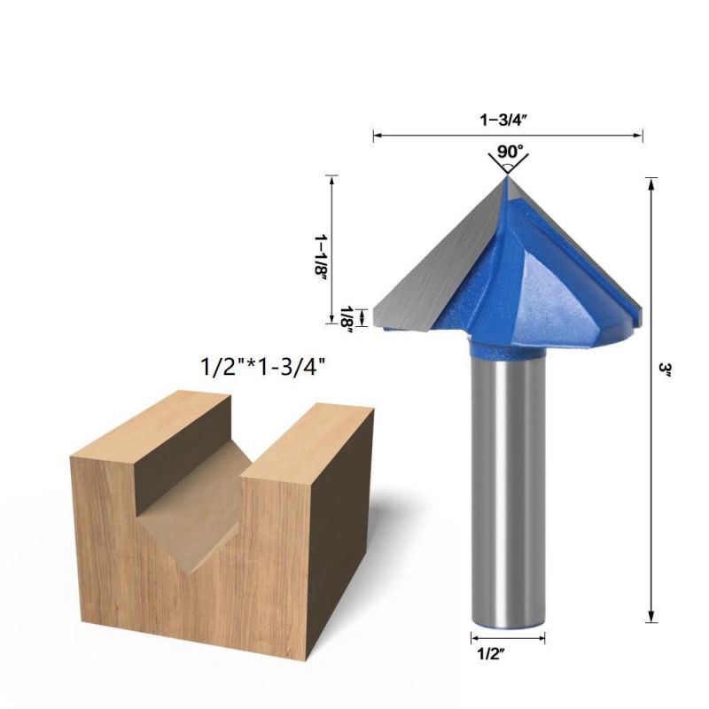 V Type 90 Angle Woodworking Milling Cutter (SED-MC-VA)