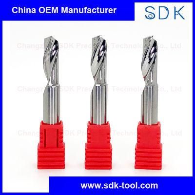 1 Flute High Efficiency Solid Carbide End Mills Aluminium Tools