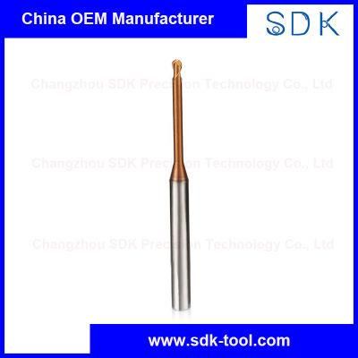 China Manufacturer Long Neck Ball Nose End Mill Carbide Cutter for Metal