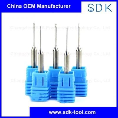 Long Neck Carbide Flat Sqare Milling Cutters Tools End Mills with High Quality HRC55