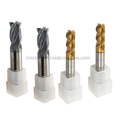 4 Flute Carbide Square Milling Cutter with Good Quality