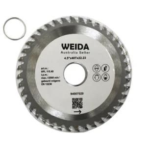 4.5&quot; 115mm 40teeth Tct Circular Saw Blade Round Cross Cutting Wheel for General Purpose Wood Cutting