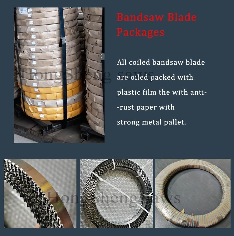 Steel Strip Ck67 C75s Sk5 51CRV4 C75cr1 M42 Blade Material and 8850mm*25mm*0.8mm Size Carbide Saw Blade