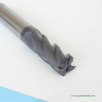 General Type Coated Carbide HRC45 Square End Mills for Iron Cast and Steel