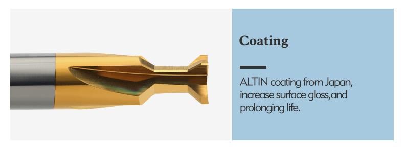 Bfl Carbide Milling Cutter 4 Flutes Dovetail Milling Cutter