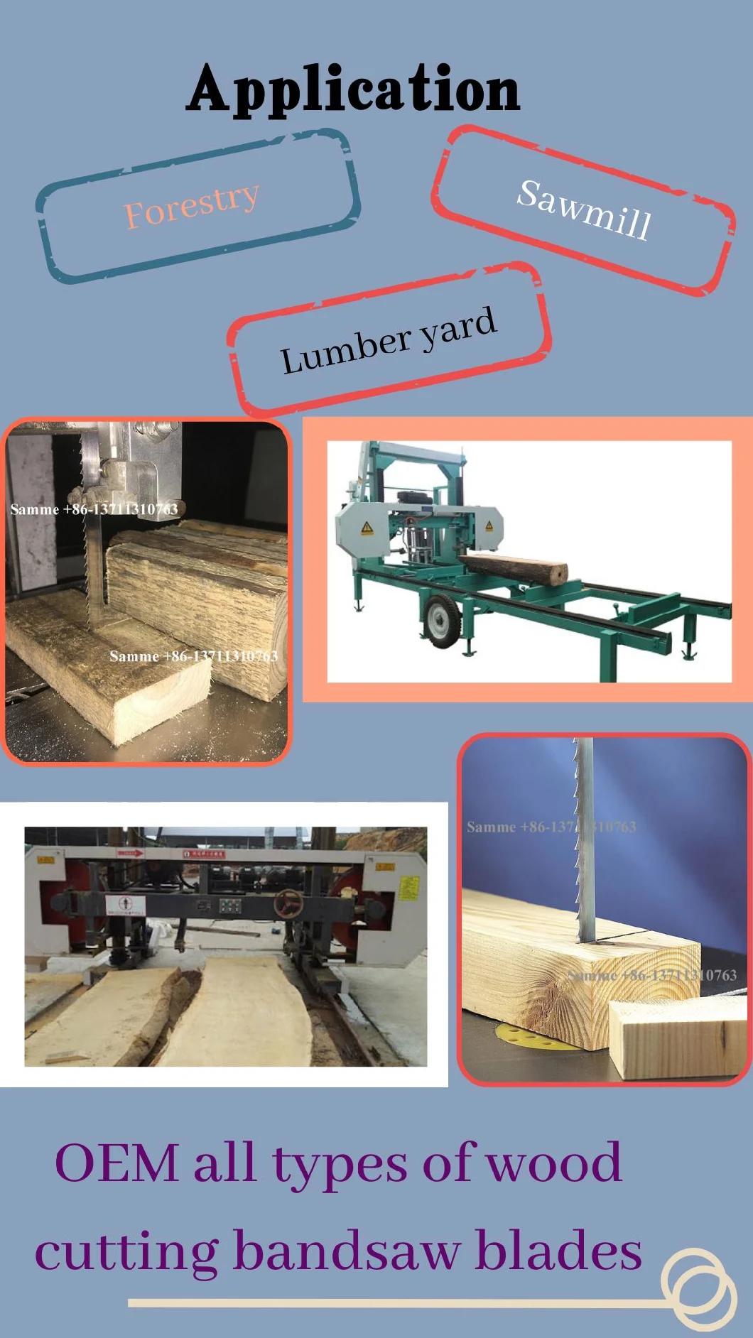 Lumber Band Saw Blade Sawmill Woodworking Timber Cutting C75 Bandsaw