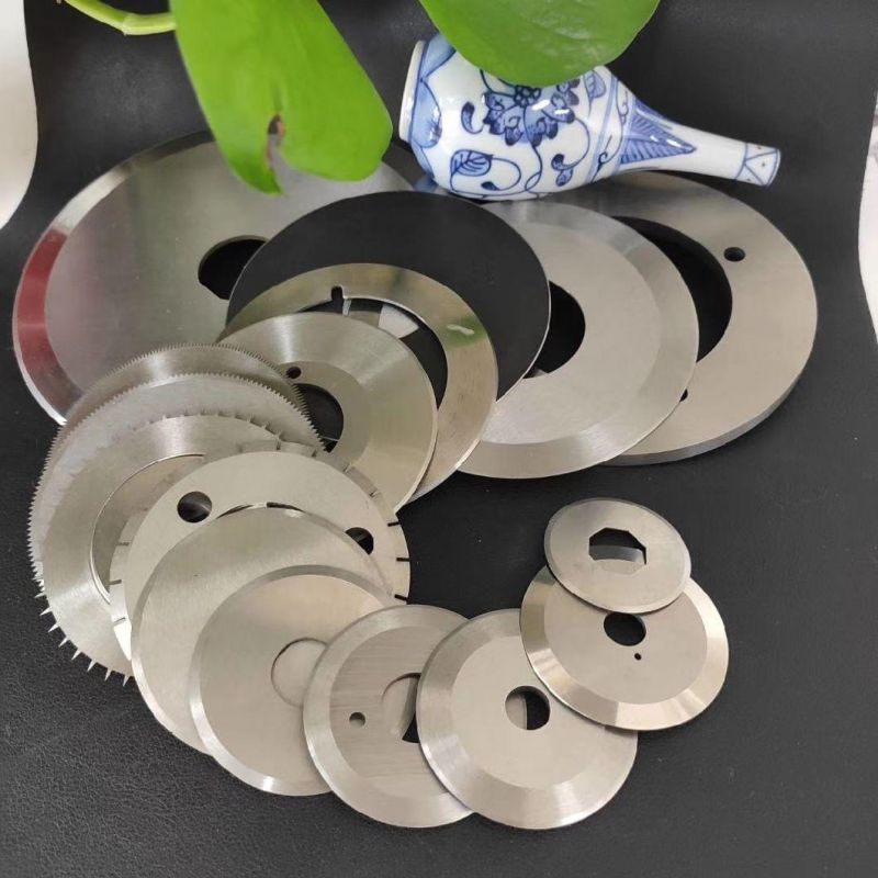 Round Blade Cutter Knife Tungsten Carbide Blade for Cutting Lithium Battery Industry