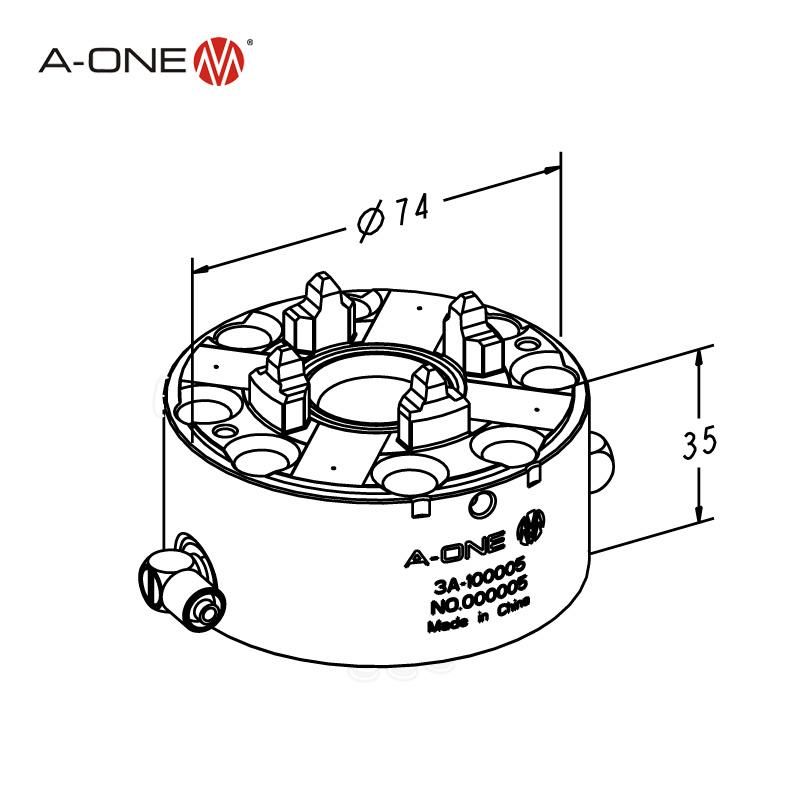 a-One Automatic Its 50 Chuck for CNC and EDM 3A-100005