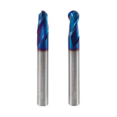 Carbide 2-Flute Square End Mill, Tisin Coated for Hardened Steel