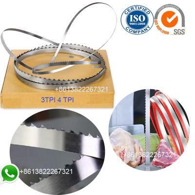 3tpi Meat Bone Cutting Band Saw Blade Meat Hand Saw for Butcher Shop