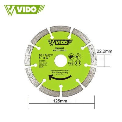 Vido 125mm Marble Diamond Cutting Disc for Gemstone Brick Granite Cutter