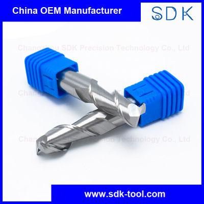 Tungsten Carbide 2 Flute Square End Mill for Aluminium