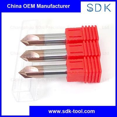 HRC55 OEM Manufacturer Tungsten Carbide Chamfer End Mill Cutting Tools for Steel