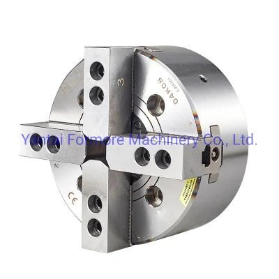 4 Jaw Power Chuck, Hydraulic Lathe Chuck with Draw Bar for CNC Lathe