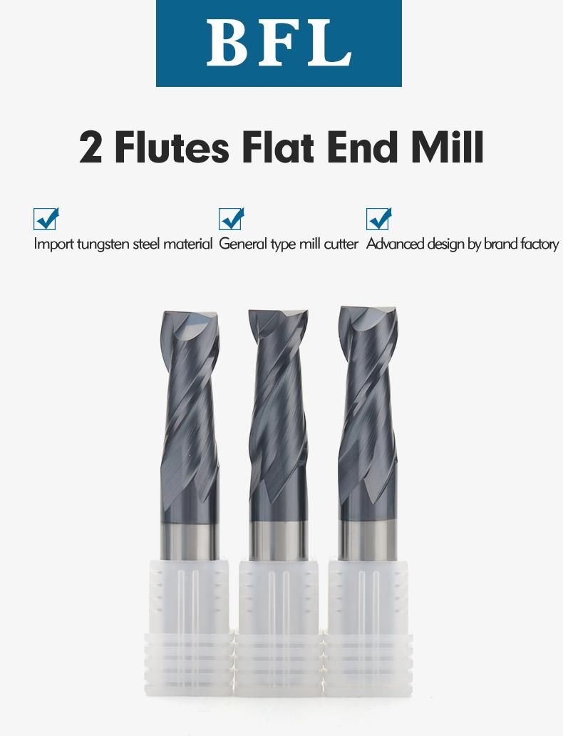 Bfl Carbide 2 Flutes Flat End Mill