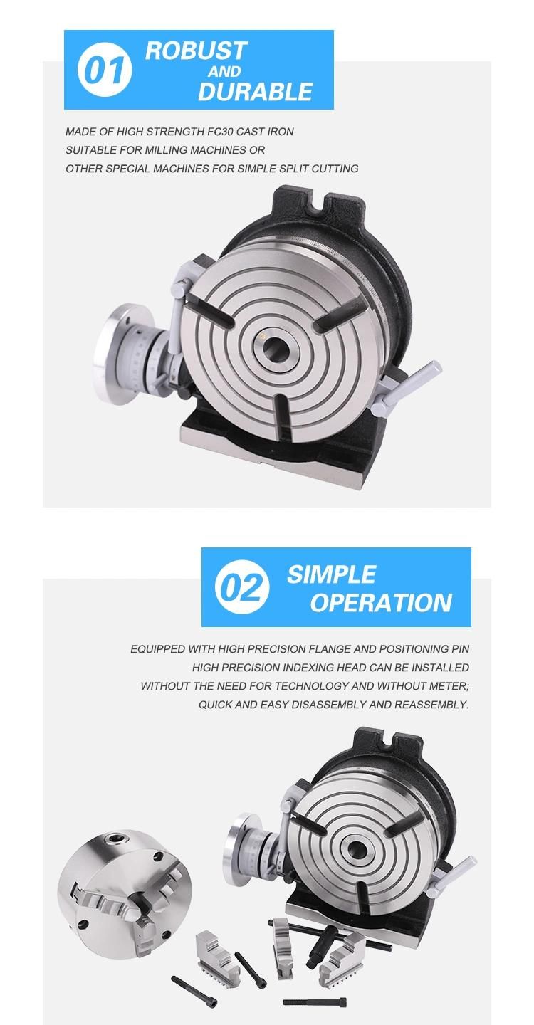 Tsl Vertical & Horizontal Rotary Table Tsl150 Tsl200 Tsl250 Tsl300 Tsl350 Tsl400