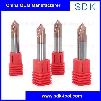 High Performence Solid Carbide Hard Metal 55HRC End Mill CNC Milling Cutter Solid Carbide Chamfer End Mill for Steel