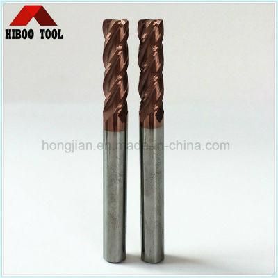 HRC60 Copper Coating Carbide Corner Raduis End Mill