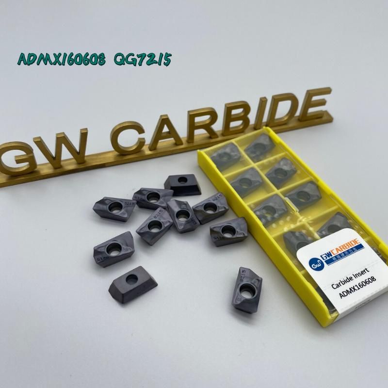 Gw-Carbide Solid Carbide Insert Admx160608 for Stainless Steel