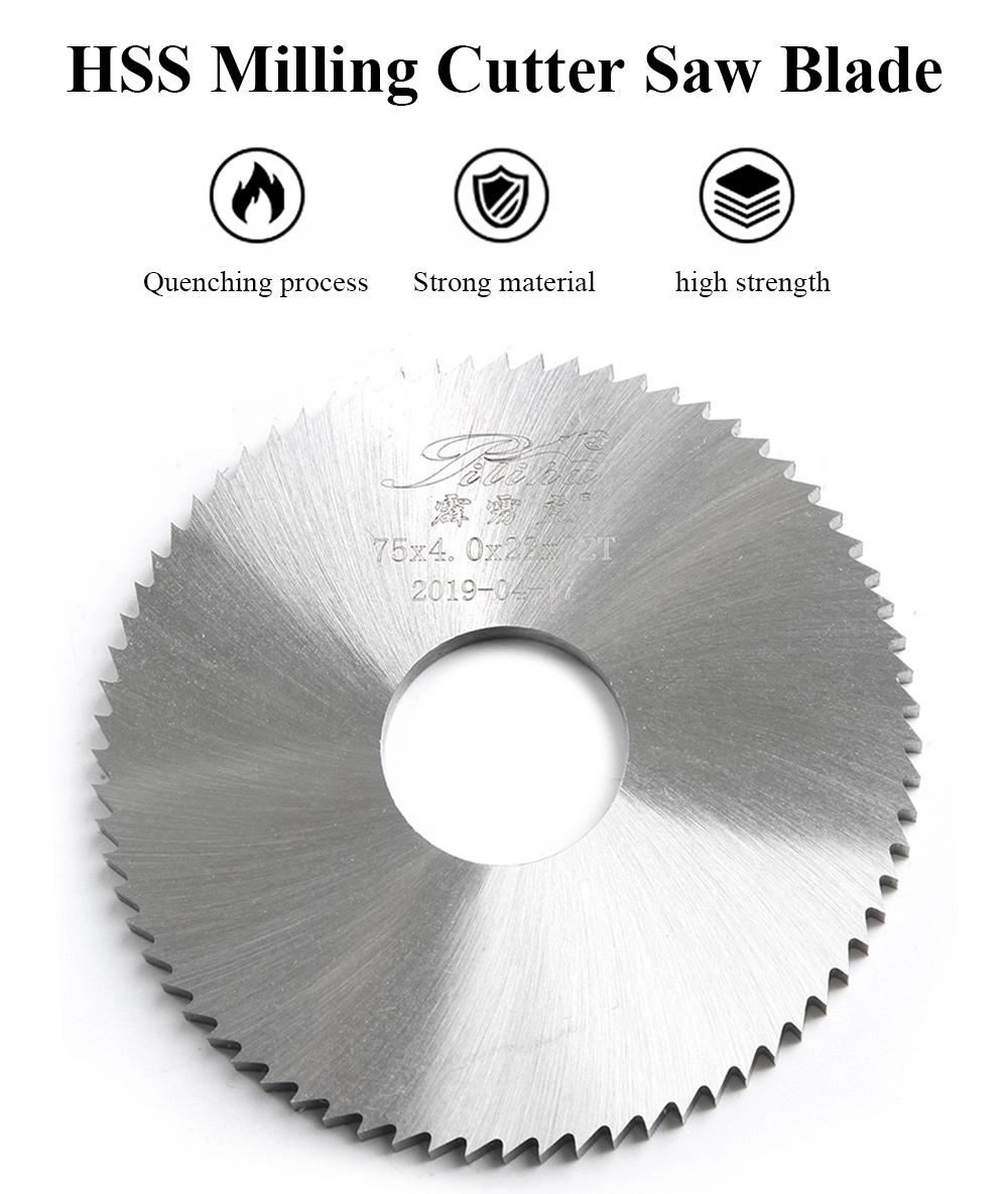 HSS M2/M35 D63~100mm Slotting Cutter Slitting Saw Blade