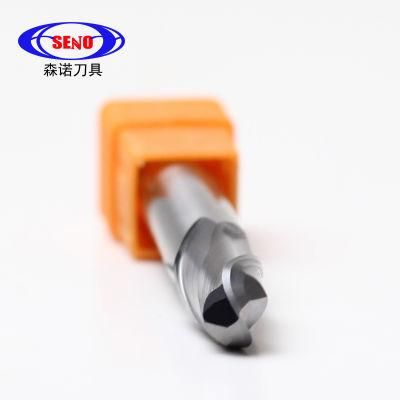 Tungsten Alloy 2flute HRC55 Ballnose Polished End Mills for Aluminium CNC Aluminium End Mill