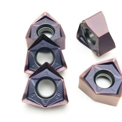 Snex/Sdmt/Wnmu/Apkt High Feed Rate Tungsten Carbide Milling Inserts for Cast Iron Cutting